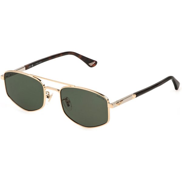 Police SPLQ84 NEW CROSSROADS 3 0300 Men's Sunglasses Gold Size 55