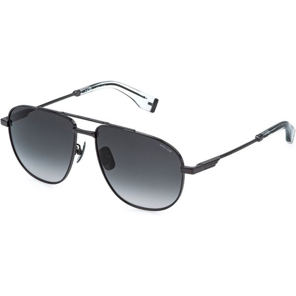 Police SPLR83 MERCURY LITE 1 0672 Men's Sunglasses Black Size 60