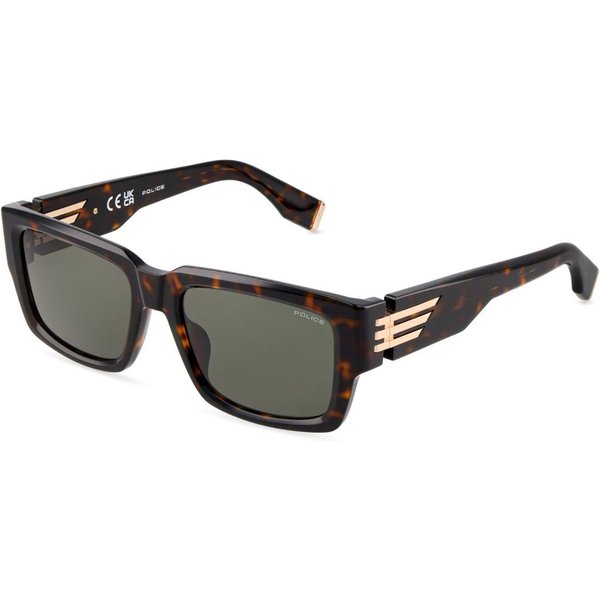Police SPLU78 0722 Men's Sunglasses Tortoiseshell Size 56
