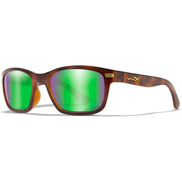 Wiley X Helix CAPTIVATE™ Polarized AC6HLX07 Men's Sunglasses Brown Size 54
