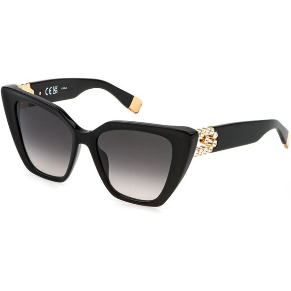 Furla SFU879S 700S Women’s Sunglasses Black Size 54