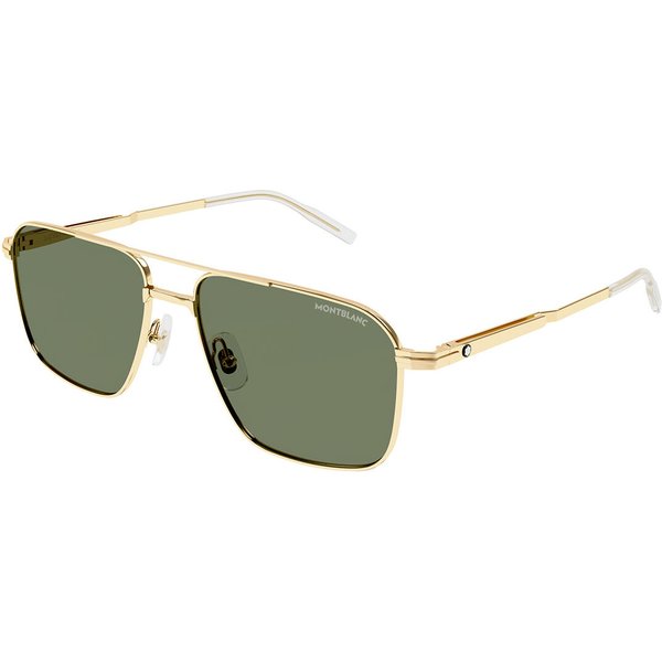 Montblanc MB0278S Asian Fit 002 Men's Sunglasses Gold Size 56