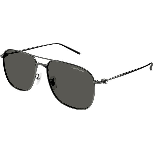 Montblanc MB0417SA Asian Fit 002 Men's Sunglasses Gunmetal Size 60