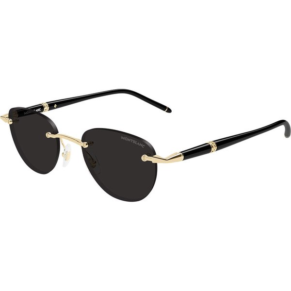 Montblanc MB0412S Asian Fit 005 Men's Sunglasses Gold Size 48