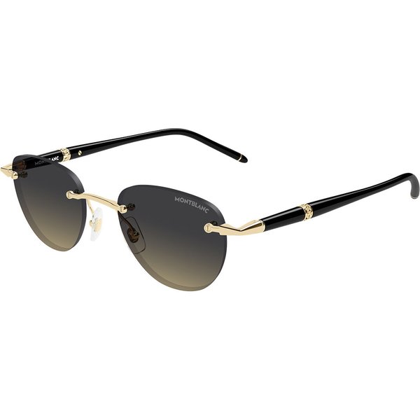Montblanc MB0412S Asian Fit 007 Men's Sunglasses Gold Size 48