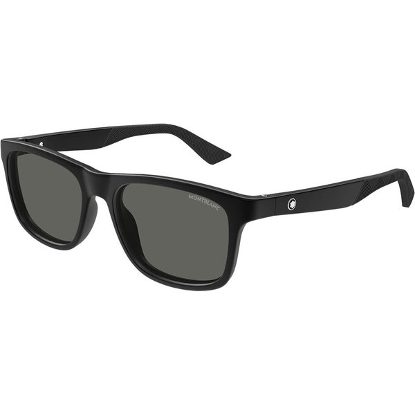 Montblanc MB0432S Polarized 002 Men's Sunglasses Black Size 55
