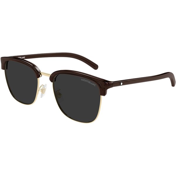 Montblanc MB0488SA Asian Fit 002 Men's Sunglasses Size 55