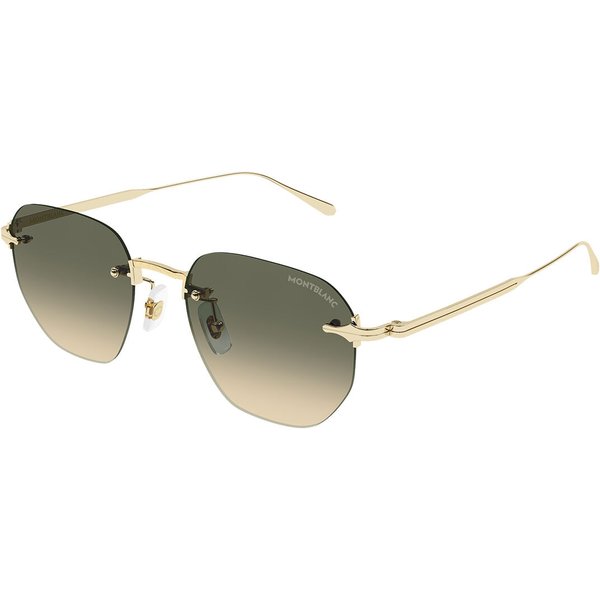 Montblanc MB0405S Asian Fit 006 Men's Sunglasses Gold Size 51