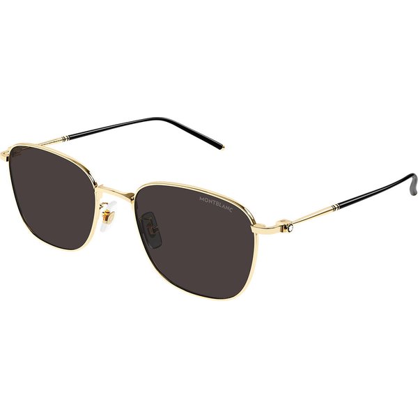 Montblanc MB0527SA Asian Fit 001 Men's Sunglasses Gold Size 55