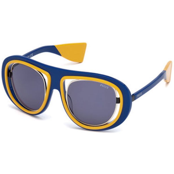 Pucci EP0059 90V Women’s Sunglasses Yellow Size 50