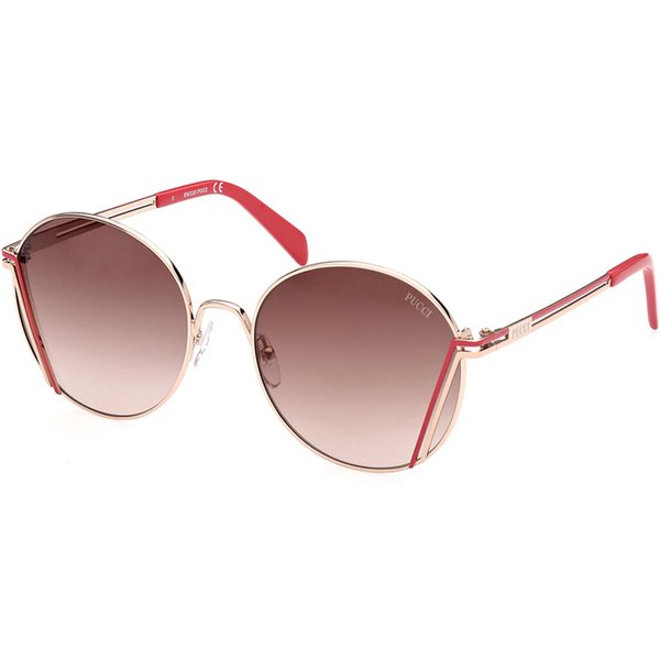 Pucci Emilio Pucci EP0180 28F Women’s Sunglasses Gold Size 58