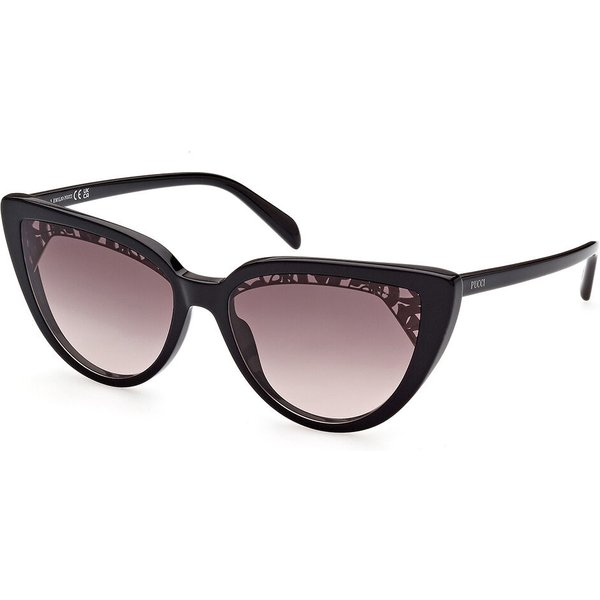 Pucci Emilio Pucci EP0183 01F Women’s Sunglasses Black Size 58