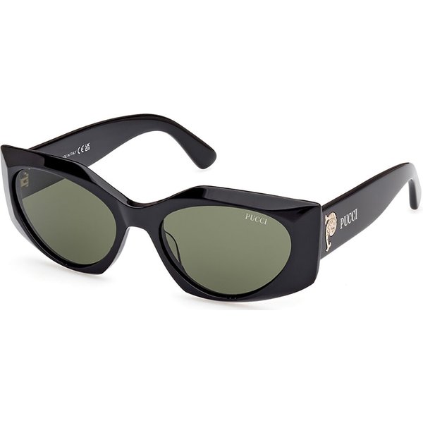Pucci Emilio Pucci EP0216 01N Women’s Sunglasses Black Size 55