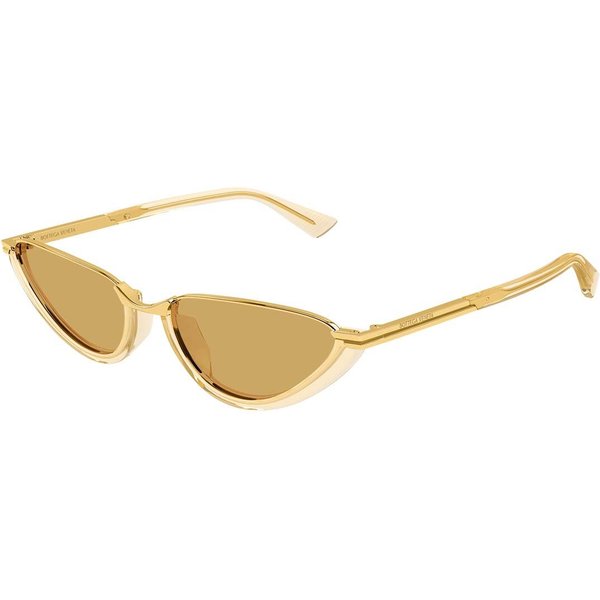 Bottega Veneta BV1346S 003 Women’s Sunglasses Gold Size 56