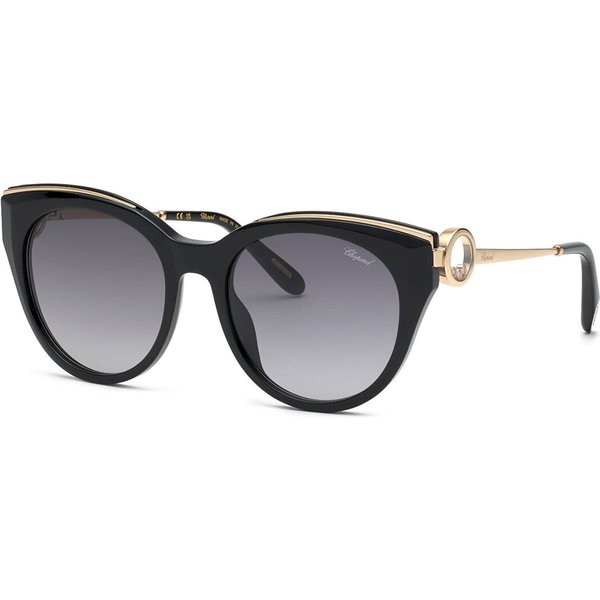 Chopard SCHL04S 0700 Women’s Sunglasses Black Size 55