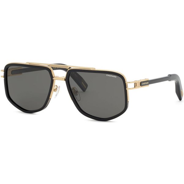 Chopard SCHM12V Polarized 700P Men's Sunglasses Black Size 59