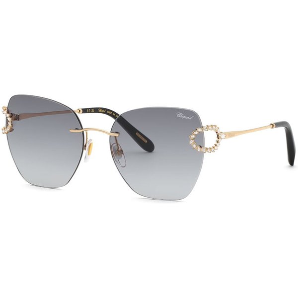 Chopard SCHM14S 0300 Men's Sunglasses Gold Size 57