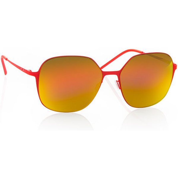 Italia Independent II 0202 055.000 Men's Sunglasses Orange Size 56