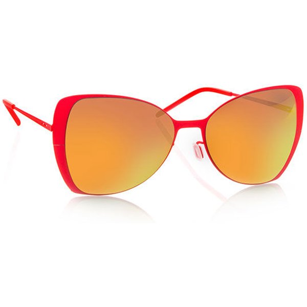 Italia Independent II 0204 055.000 Women’s Sunglasses Orange Size 55