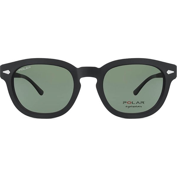 Polar 448 Clip-On Polarized 76 メガネ フレーム - 男性用 - 黒