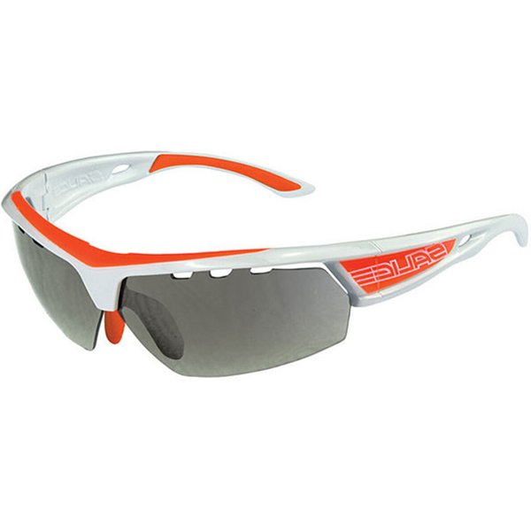 Salice 005 CRX B with Grey Lens BIANCO-ARANCIO/RW ROSSO Men's Sunglasses White Size Large