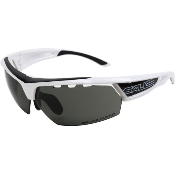 Salice 005 CRX B with Grey Lens BIANCO-NERO/RW NERO Men's Sunglasses White Size Large