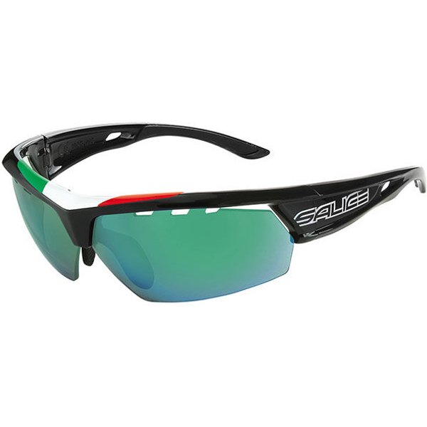 Salice 005 ITA RWP Polarized NERO/RW VERDE メガネ フレーム - 男性用 - 黒