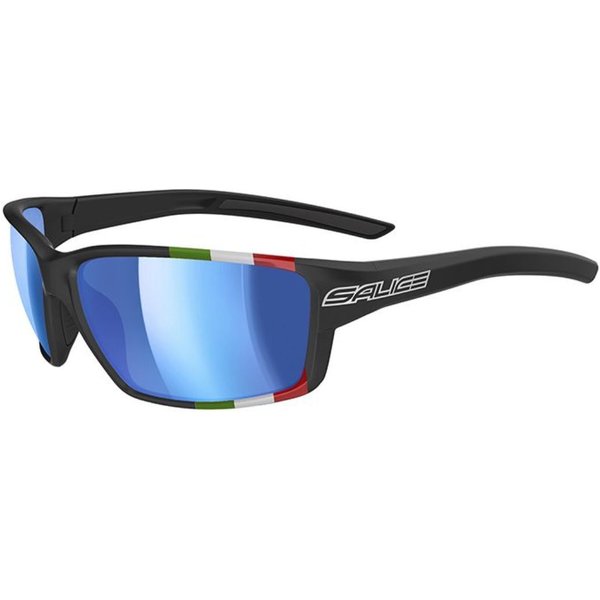 Salice 014 ITA NERO/RW BLU Men's Sunglasses Black Size Standard