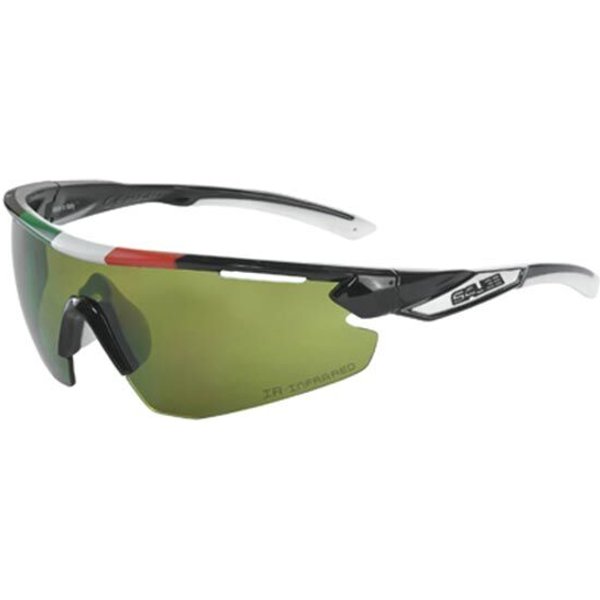 Salice 012 ITA IR NERO/RW BLU Men's Sunglasses Black Size 140