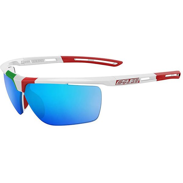 Salice 019 ITA RWP Polarized BIANCO/RW BLU Men's Sunglasses White Size Standard