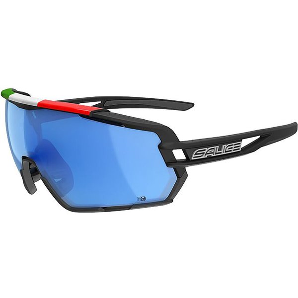 Salice 020 ITA RWP Polarized NERO/RW BLU Men's Sunglasses Black Size Standard
