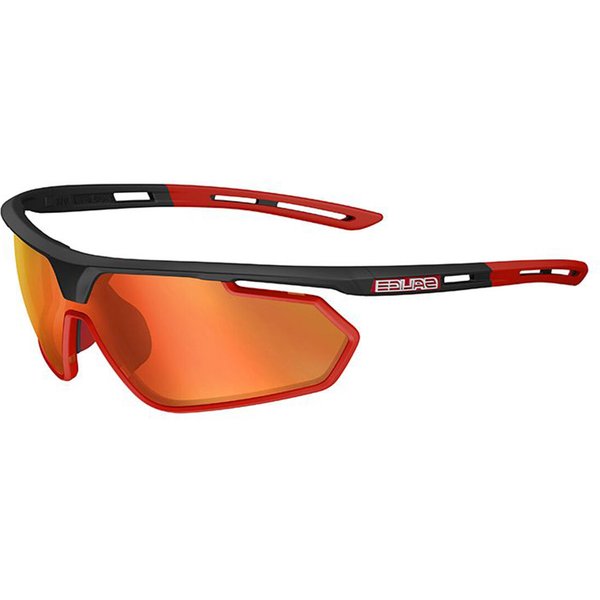 Salice 018 RWP NERO-ROSSO/RW ROSSO Men's Sunglasses Black Size Standard
