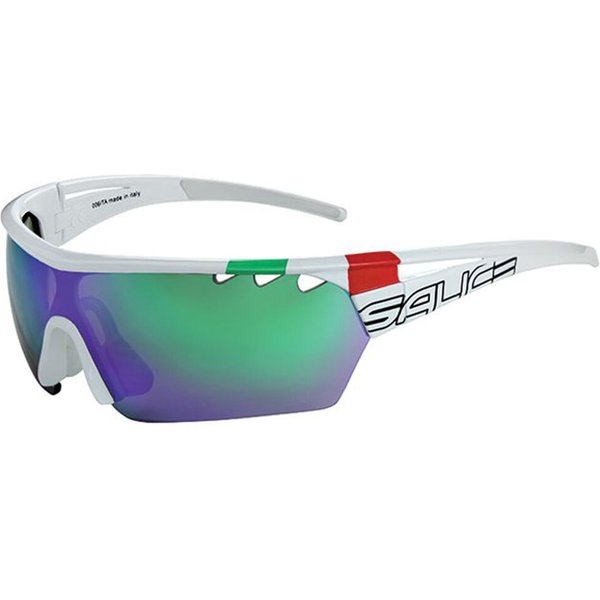 Salice 006 ITA RWX BIANCO/RW VERDE Men's Sunglasses White Size Standard