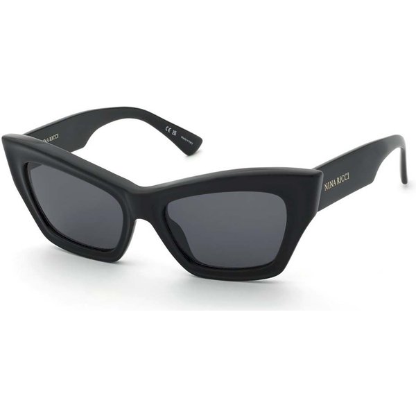 Nina Ricci SNR434 0700 Men's Sunglasses Black Size 56