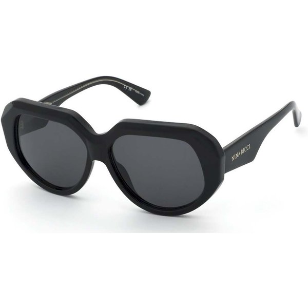 Nina Ricci SNR435 0700 Women’s Sunglasses Black Size 58