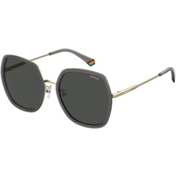 ポラロイド Polaroid PLD 6153/G/S アジアフィット Polarized KB7/M9 メガネ フレーム - 女性用 - 灰色