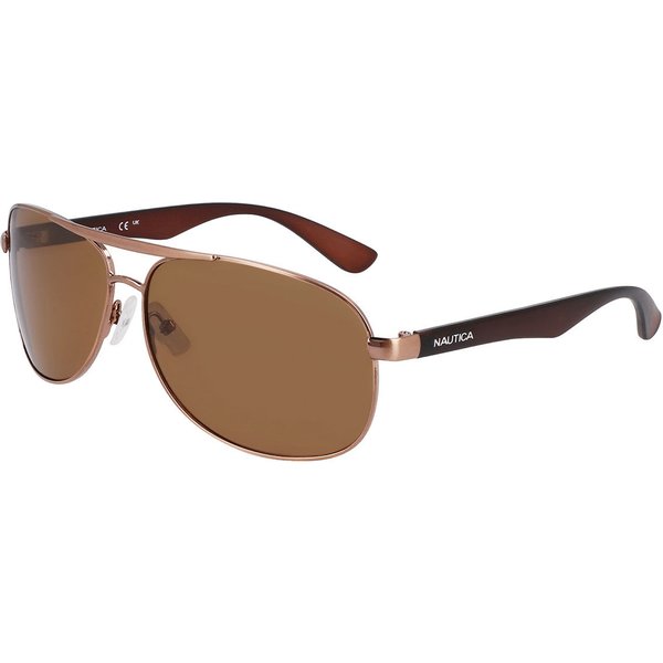 Nautica N2245S 200 Men's Sunglasses Brown Size 63
