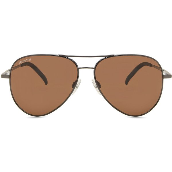 セレンゲティ Serengeti Carrara Polarized 8297 メガネ フレーム - 男性用 - 茶色