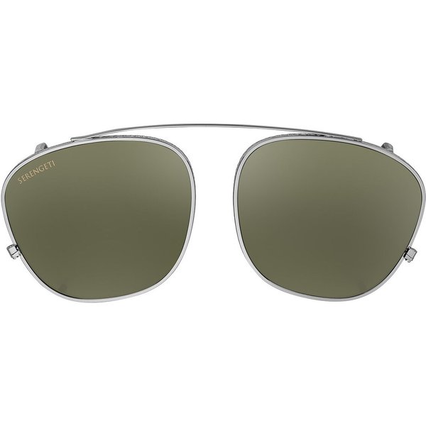 Serengeti Serengeti Clip On Only Polarized SS603005 Men's Sunglasses Gunmetal Size Standard