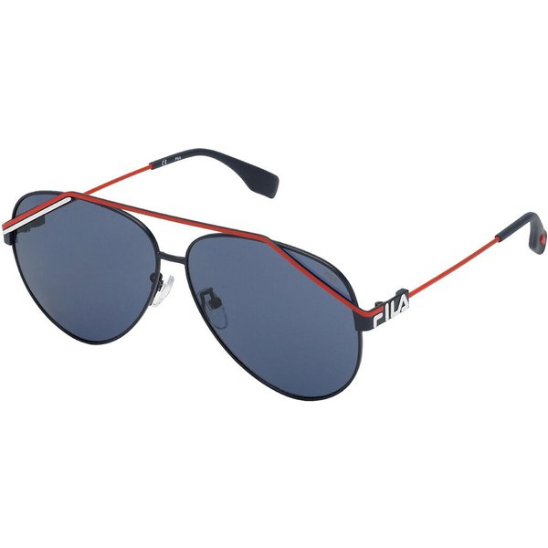 Fila SFI018 01AQ Men's Sunglasses Blue Size 61