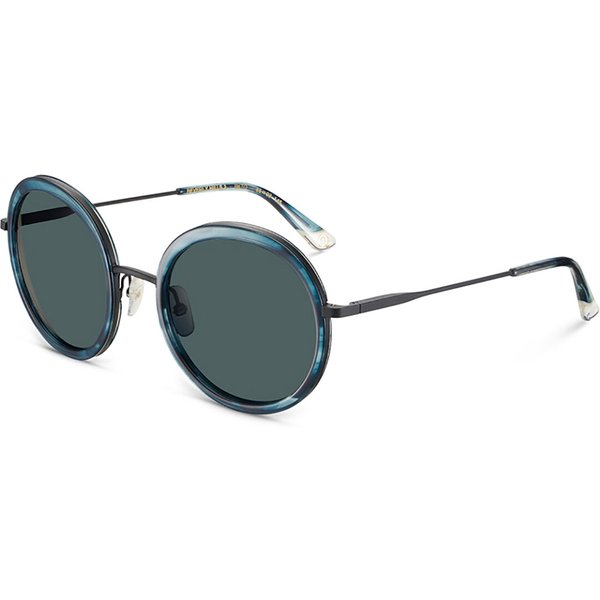 Etnia Barcelona Beverly Hills 2 Polarized BKTQ Women’s Sunglasses Blue Size 55