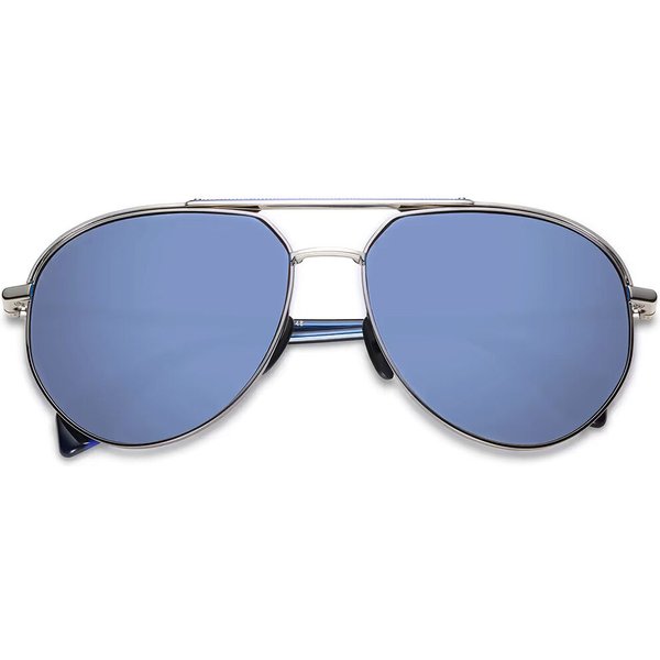 Etnia Barcelona Vinita Polarized SLBL Men's Sunglasses Silver Size 62
