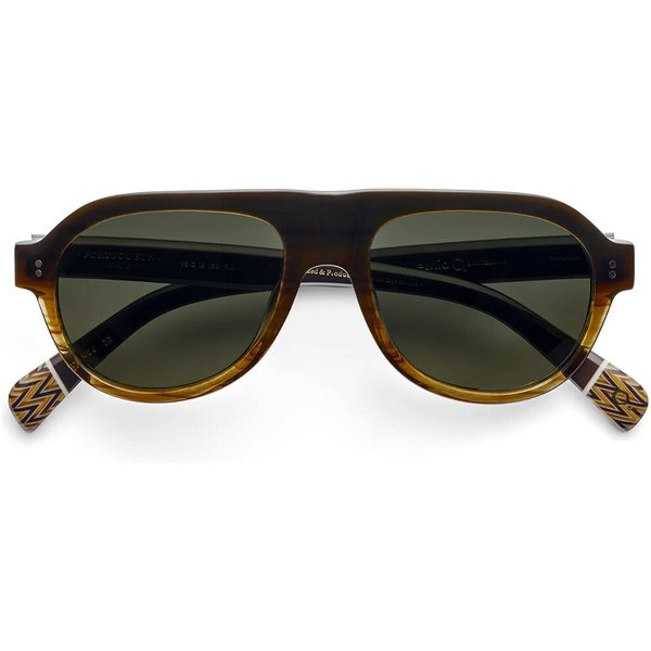 Etnia Barcelona Portbou Sun HVGR Men's Sunglasses Tortoiseshell Size 55