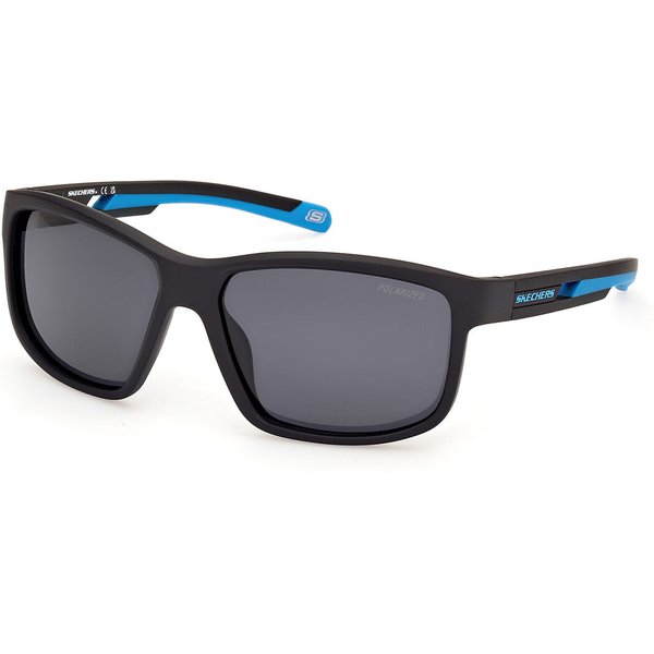 Skechers SE6363 Polarized 02D Men's Sunglasses Black Size 60