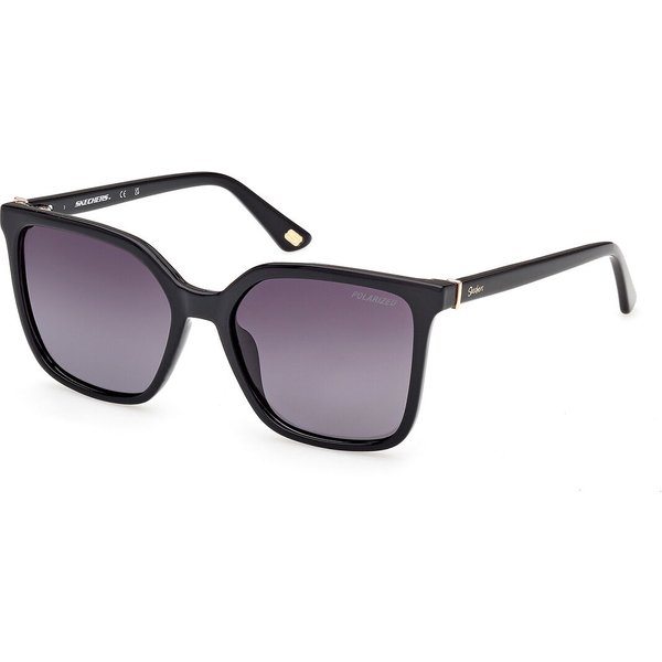 Skechers SE00168 Polarized 01D Women’s Sunglasses Black Size 53