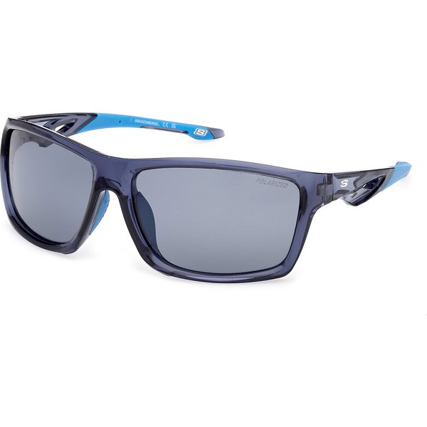 Skechers SE00186 Polarized 92D Men's Sunglasses Blue Size 64