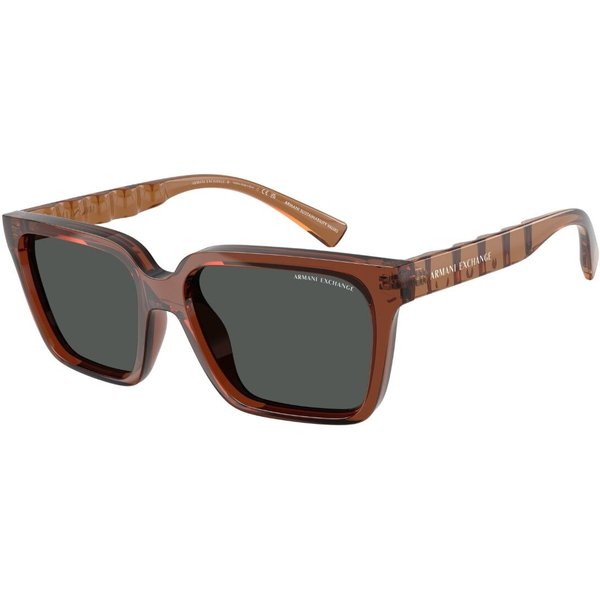 Armani Exchange AX4147SF Asian Fit 835887 Men's Sunglasses Brown Size 56