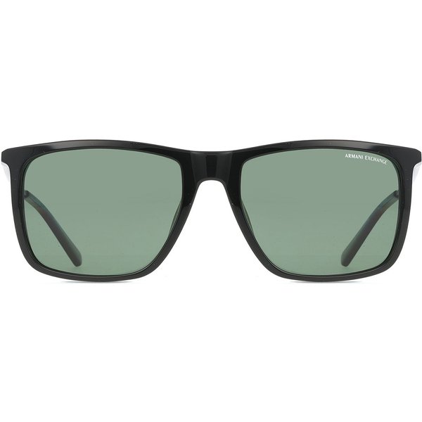 Armani Exchange AX4160SF Asian Fit Polarized 81582J Men's Sunglasses Black Size 57