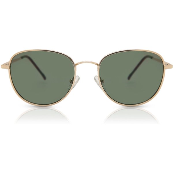 Oval Full Rim Metal Men's Prescription Sunglasses Gold Size 52 - SmartBuy Collection