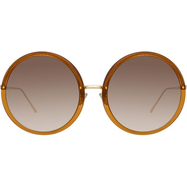 Linda Farrow KEW LFLC457 C34 Women’s Sunglasses Brown Size 60